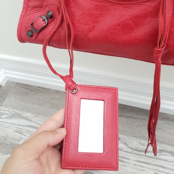 100%Authentic Balenciaga ClassicCityBag Red Small - Picture 5 of 16